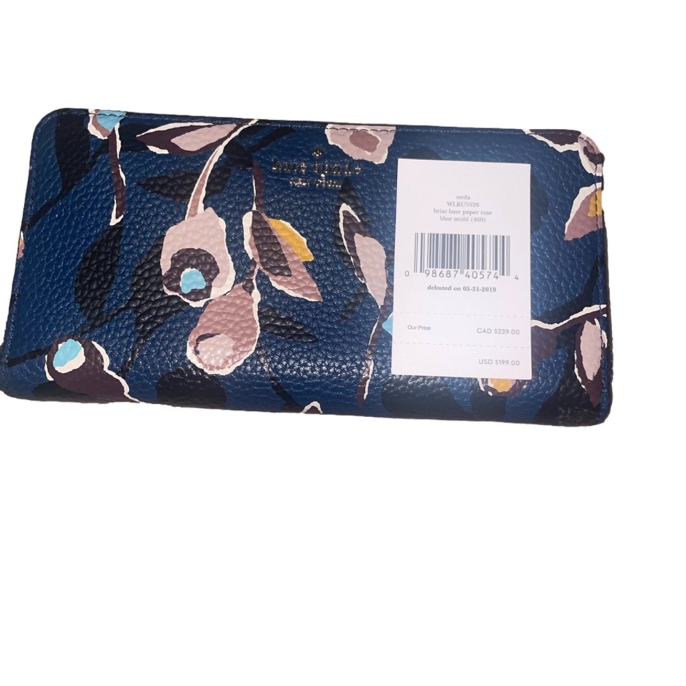 Kate Spade Briar Lane Paper Rose Leather Wallet - Picture 2 of 3